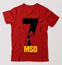 Load image into Gallery viewer, MS Dhoni (MSD) T-Shirt for Men-Red-Ektarfa.online