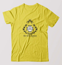 Load image into Gallery viewer, RAJPUTANA RIFELS Army T-Shirt for Men-Yellow-Ektarfa.online