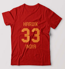 Load image into Gallery viewer, Hardik Pandya winner dinner T-Shirt for Men-Red-Ektarfa.online
