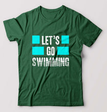 Load image into Gallery viewer, Swimming T-Shirt for Men-Bottle Green-Ektarfa.online