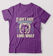 Load image into Gallery viewer, Wolf T-Shirt for Men-Purple-Ektarfa.online