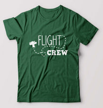 Load image into Gallery viewer, Flight Crew T-Shirt for Men-Bottle Green-Ektarfa.online