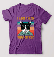 Load image into Gallery viewer, Cat T-Shirt for Men-Purpul-Ektarfa.online