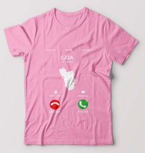 Load image into Gallery viewer, Goa Calling T-Shirt for Men-Light Baby Pink-Ektarfa.online