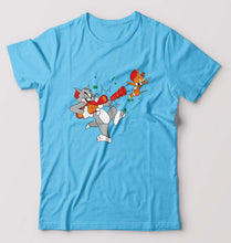 Load image into Gallery viewer, Tom and Jerry T-Shirt for Men-Light Blue-Ektarfa.online