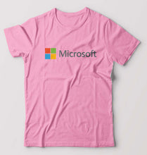 Load image into Gallery viewer, Microsooft T-Shirt for Men-Light Baby Pink-Ektarfa.online