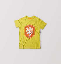 Load image into Gallery viewer, Netherlands Football Kids T-Shirt for Boy/Girl-Yellow-Ektarfa.online