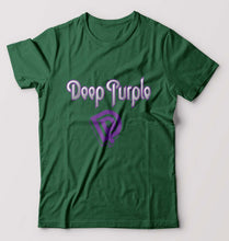 Load image into Gallery viewer, Deep Purple T-Shirt for Men-Bottle Green-Ektarfa.online