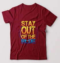 Load image into Gallery viewer, PUBG Stay Out Of The Blue T-Shirt for Men-Maroon-Ektarfa.online