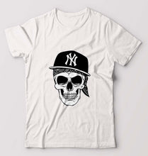 Load image into Gallery viewer, Hip Hop Skull NY T-Shirt for Men-White-Ektarfa.online