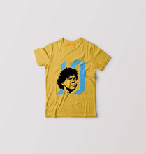 Load image into Gallery viewer, Diego Maradona Kids T-Shirt for Boy/Girl-Golden Yellow-Ektarfa.online