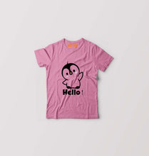 Load image into Gallery viewer, Penguin Hello Kids T-Shirt for Boy/Girl-Pink-Ektarfa.online