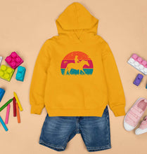 Load image into Gallery viewer, Horse Riding Kids Hoodie for Boy/Girl-Mustard Yellow-Ektarfa.online