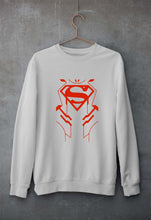 Load image into Gallery viewer, Superman Superhero Unisex Sweatshirt for Men/Women-Grey Melange-Ektarfa.online