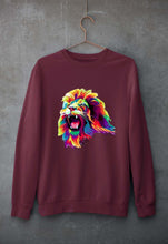 Load image into Gallery viewer, Lion Unisex Sweatshirt for Men/Women-Maroon-Ektarfa.online