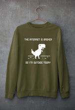 Load image into Gallery viewer, Internet Funny Unisex Sweatshirt for Men/Women-Olive Green-Ektarfa.online