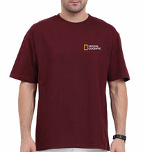 Load image into Gallery viewer, National Geographic Oversized T-Shirt for Men-Maroon-Ektarfa.online
