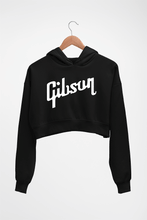 Load image into Gallery viewer, gibson Crop HOODIE FOR WOMEN-Black-Ektarfa.online
