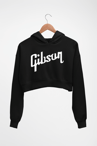 gibson Crop HOODIE FOR WOMEN-Black-Ektarfa.online
