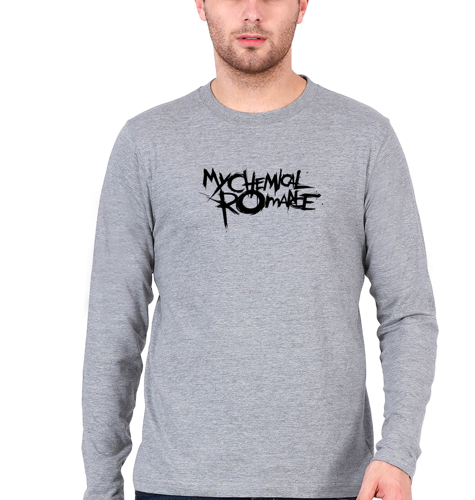 My Chemical Romance Full Sleeves T-Shirt for Men-Grey Melange-Ektarfa.online