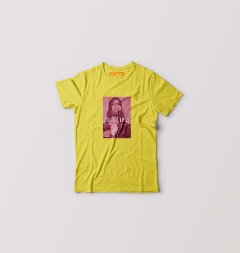 dua lipa T-Shirt for Boy/Girl-Yellow-Ektarfa.online