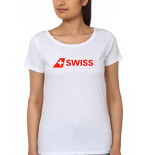 Load image into Gallery viewer, swiss T-Shirt for Women-White-Ektarfa.online
