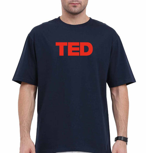 TED Oversized T-Shirt for Men-Navy Blue-Ektarfa.online