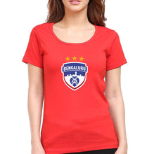 Load image into Gallery viewer, Bengaluru FC T-Shirt for Women-Red-Ektarfa.online
