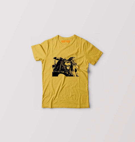 jack sparrow Kids T-Shirt for Boy/Girl-Golden Yellow-Ektarfa.online