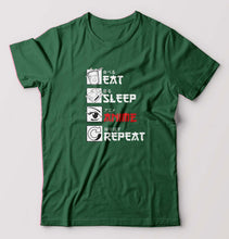 Load image into Gallery viewer, Eat Sleep Anime Repeat T-Shirt for Men
