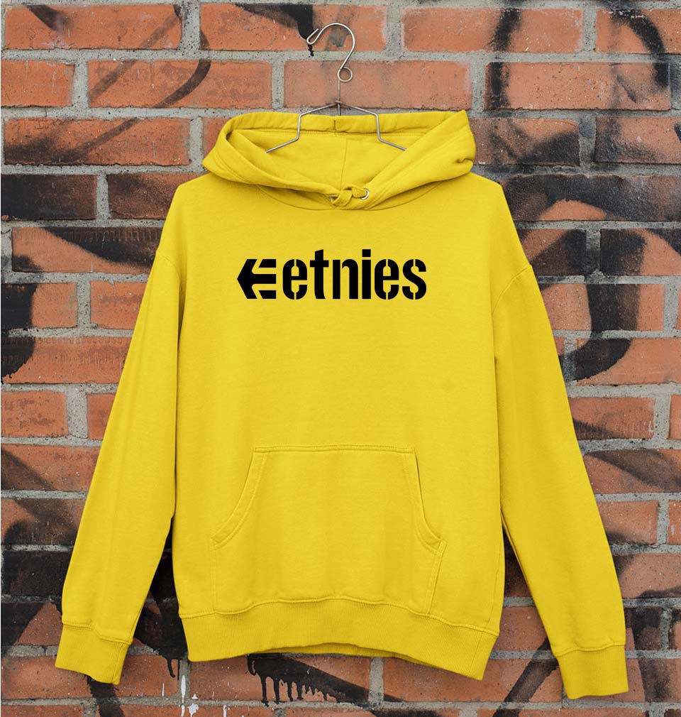 etnies Unisex Hoodie for Men/Women-Mustard Yellow-Ektarfa.online