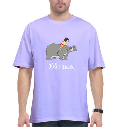 jungle book Oversized T-Shirt for Men-Lavender-Ektarfa.online