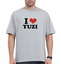 Load image into Gallery viewer, I LOVE YUZI Oversized T-Shirt for Men
