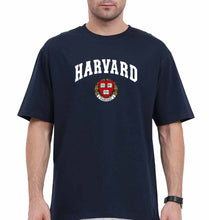Load image into Gallery viewer, Harvard Oversized T-Shirt for Men-Navy Blue-Ektarfa.online
