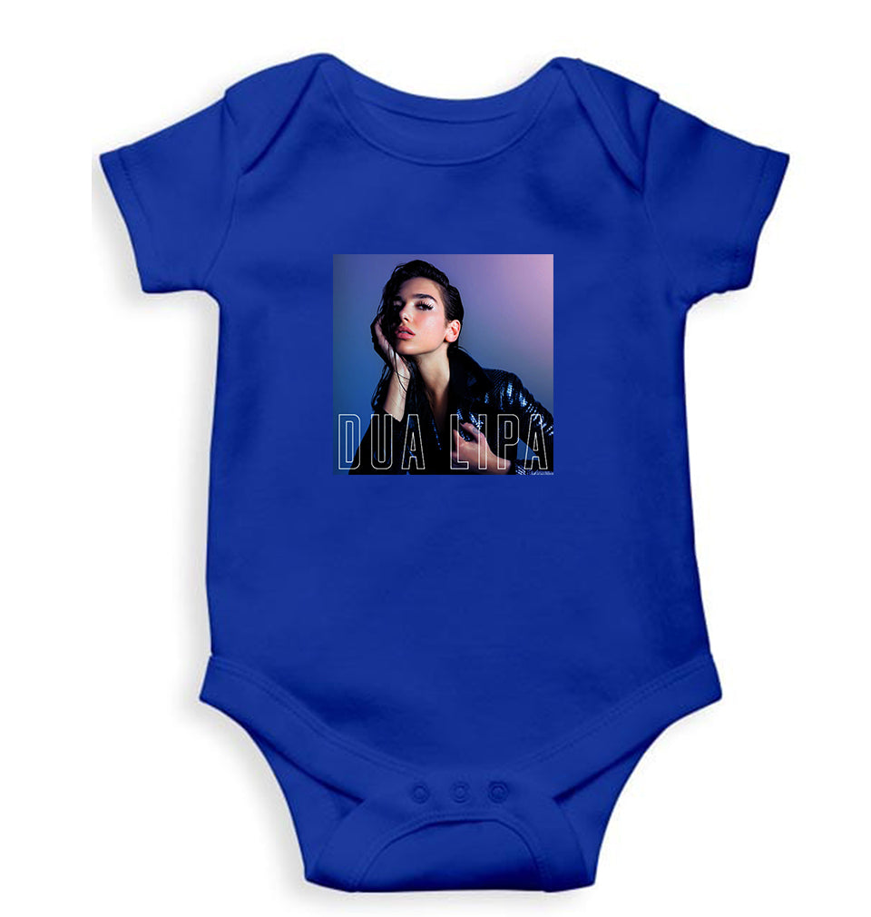dua lipa Romper For Baby Boy/Girl-Royal Blue-Ektarfa.online