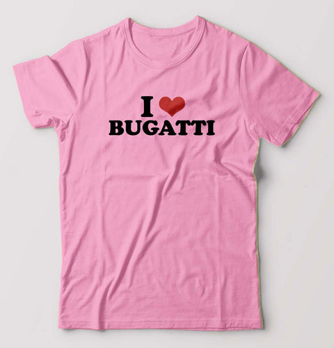 I LOVE BUGATTI T-Shirt for Men-Light Baby Pink-Ektarfa.online