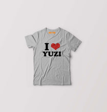 Load image into Gallery viewer, I LOVE YUZI T-Shirt for Boy/Girl-Grey-Ektarfa.online
