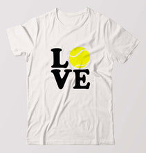 Load image into Gallery viewer, Love Tennis T-Shirt for Men-White-Ektarfa.online
