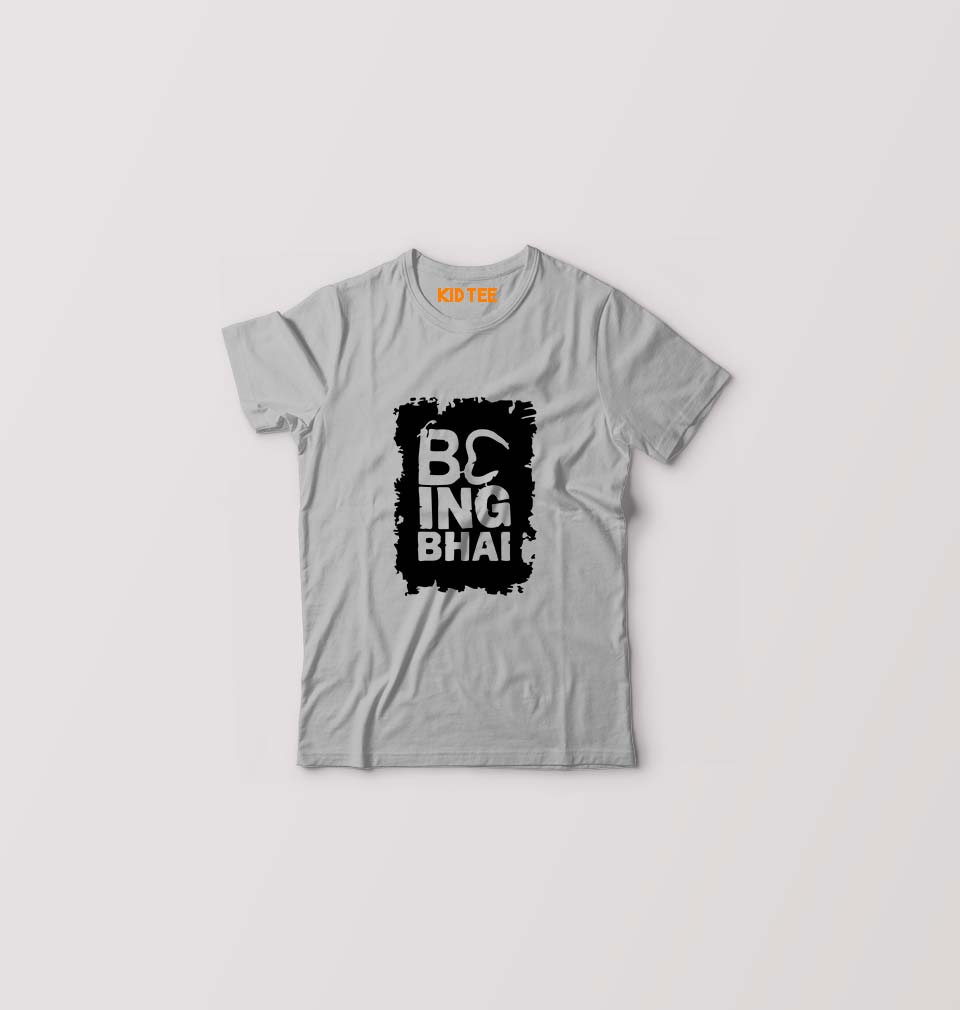 Being Bhai T-Shirt for Boy/Girl-Grey-Ektarfa.online