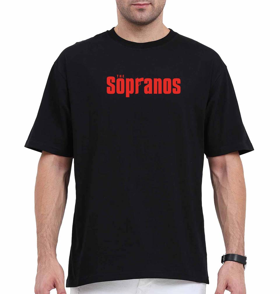 The Sopranos Oversized T-Shirt for Men-Black-Ektarfa.online