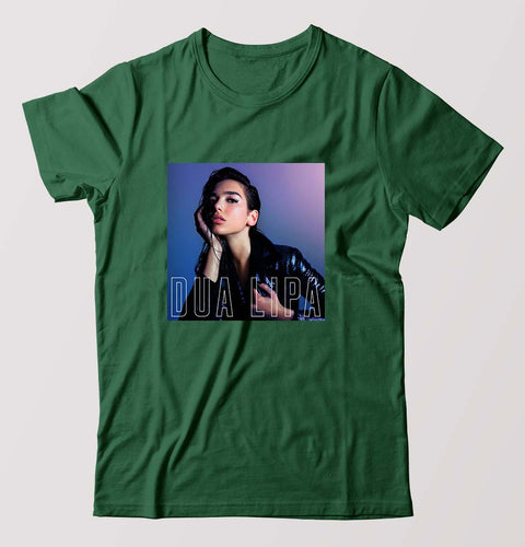 dua lipa T-Shirt for Men-Bottel Green-Ektarfa.online