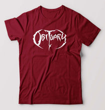 Load image into Gallery viewer, Obituary T-Shirt for Men-Maroon-Ektarfa.online
