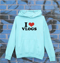 Load image into Gallery viewer, I LOVE VLOGS Hoodie for Men/Women
