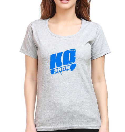 WWE KEVIN OWENS T-Shirt for Women-Grey Melange-Ektarfa.online
