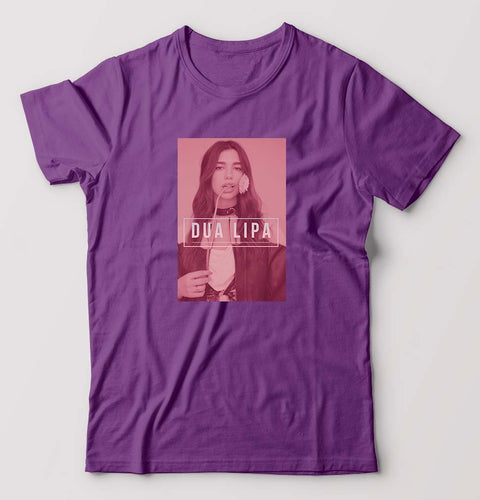 dua lipa T-Shirt for Men-Purple-Ektarfa.online