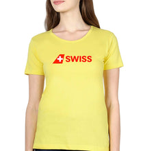 Load image into Gallery viewer, swiss T-Shirt for Women-Yellow-Ektarfa.online
