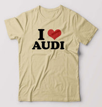 Load image into Gallery viewer, I LOVE AUDI T-Shirt for Men-Beige-Ektarfa.online
