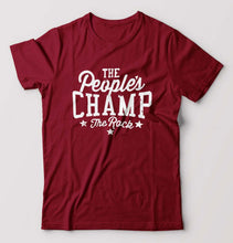 Load image into Gallery viewer, The Rock - The People&#39;s Champ T-Shirt for Men-Maroon-Ektarfa.online
