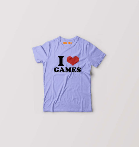 I LOVE GAMES T-Shirt for Boy/Girl-Lavender-Ektarfa.online