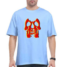 Load image into Gallery viewer, Deftones Skull Oversized T-Shirt for Men-Baby Blue-Ektarfa.online
